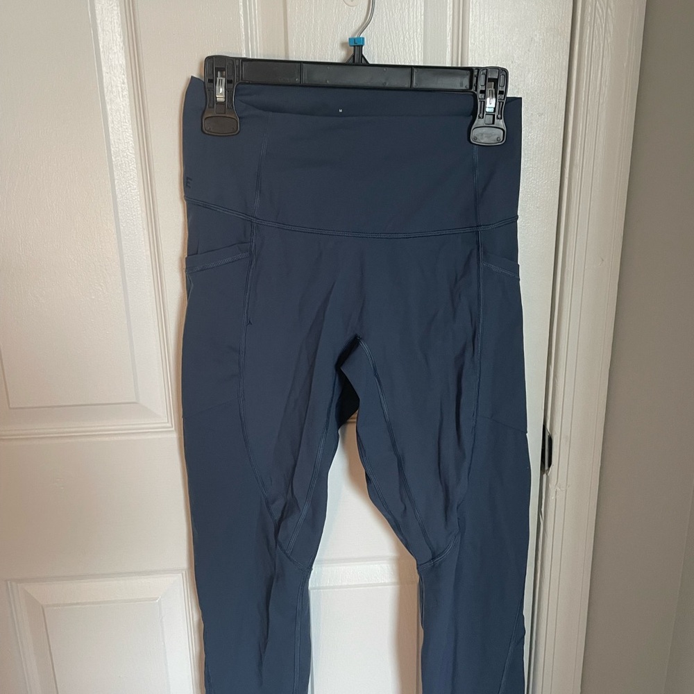 Everlane Navy High-Waisted Leggings